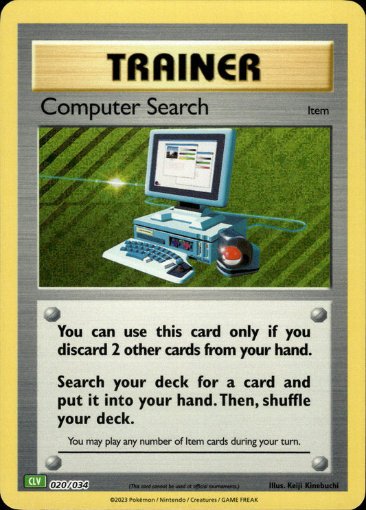 Computer Search - Classic Collection CLV 020/034 - Pokemon