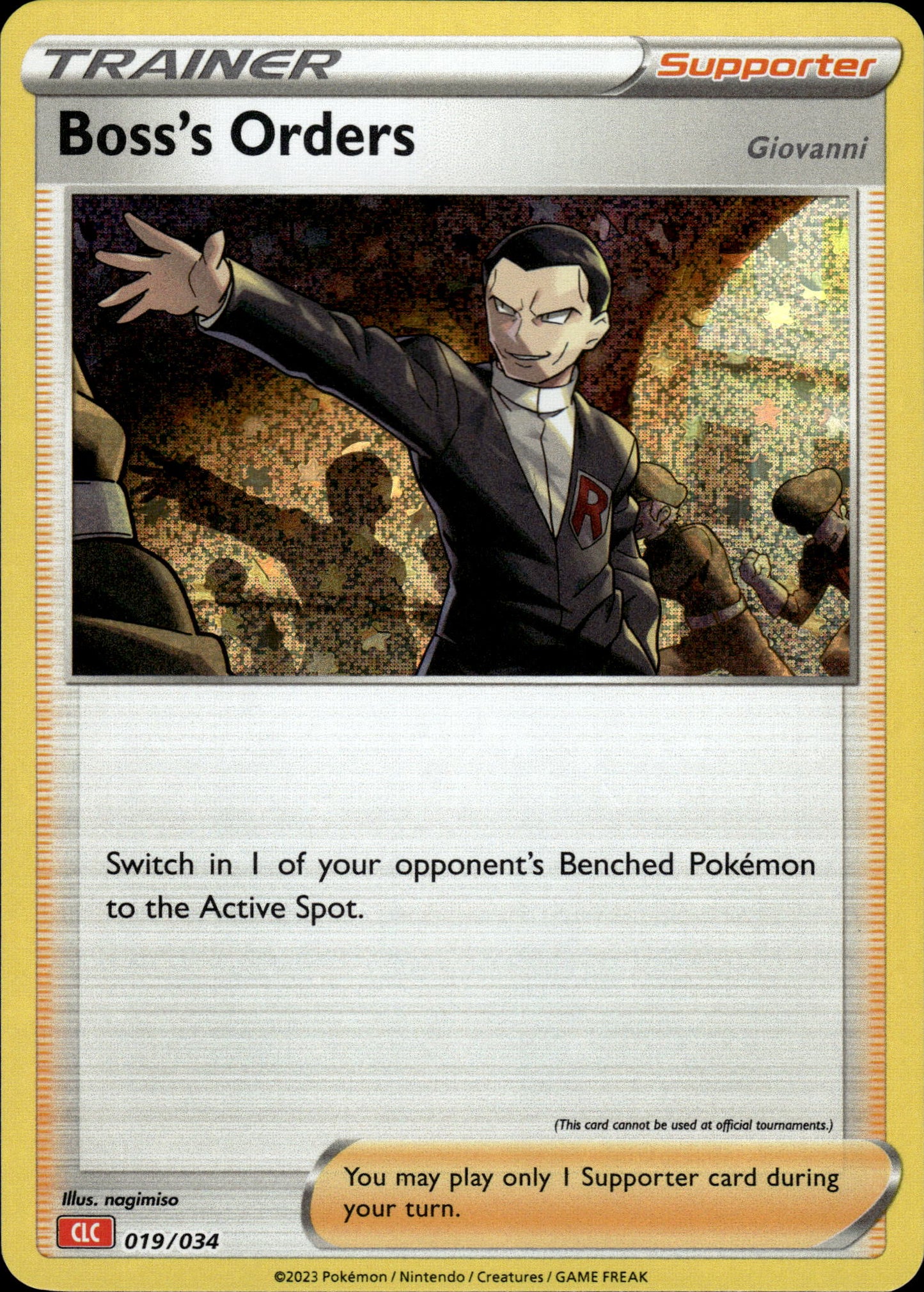 Boss's Orders - Classic Collection CLC 019/034 - Pokemon