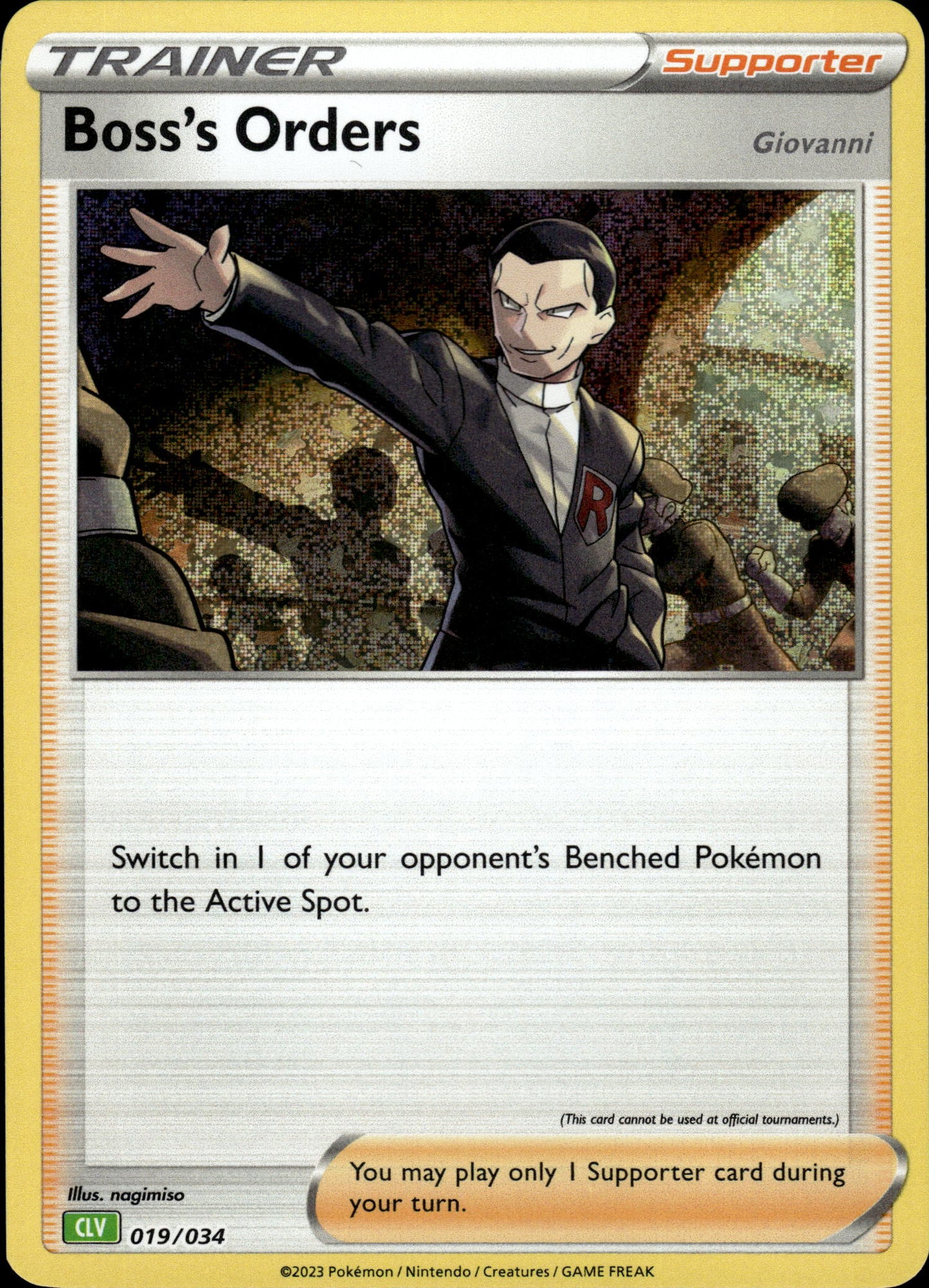 Boss's Orders - Classic Collection CLV 019/034 - Pokemon