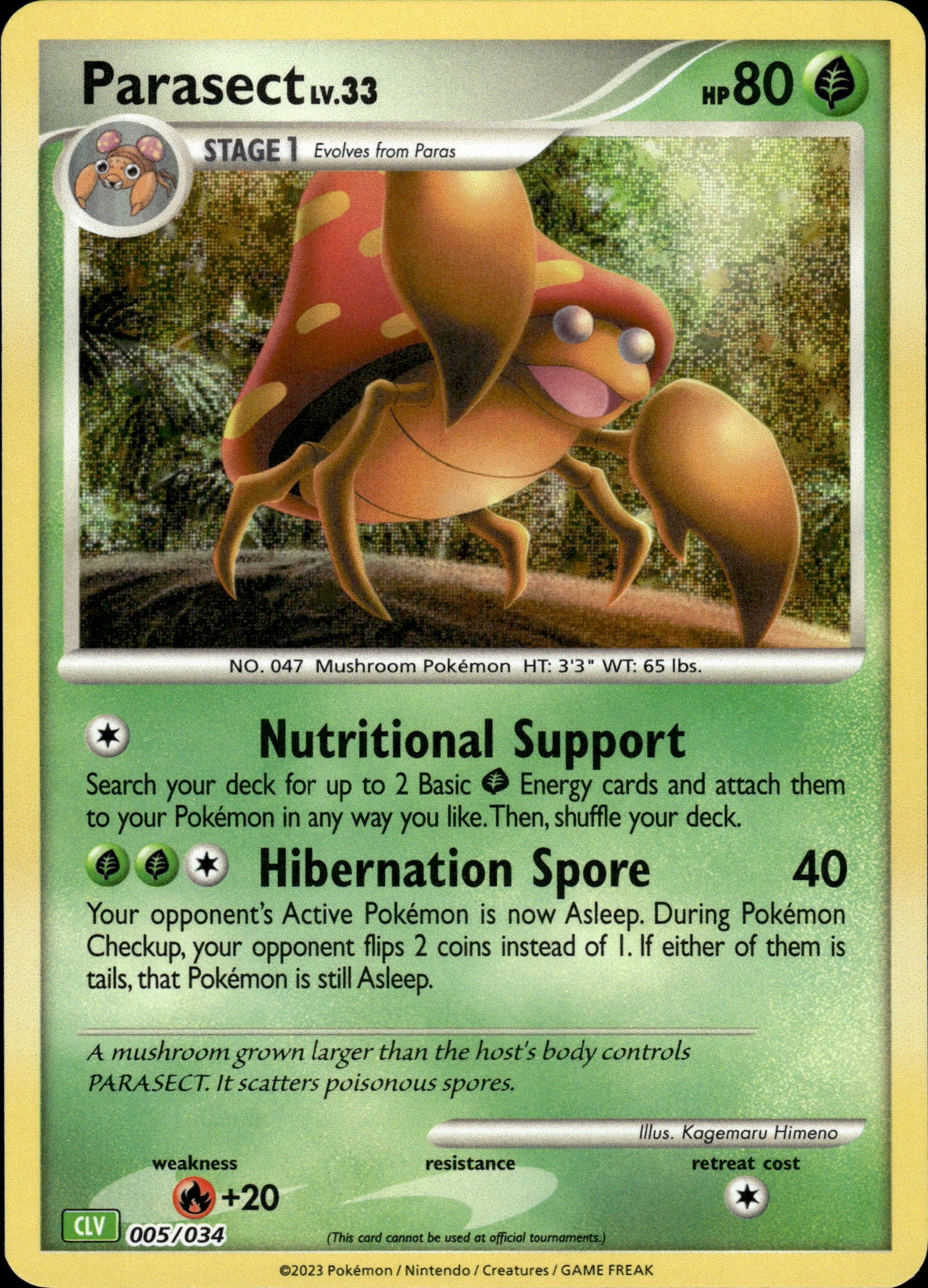 Parasect - Classic Collection CLV 005/034 - Pokemon