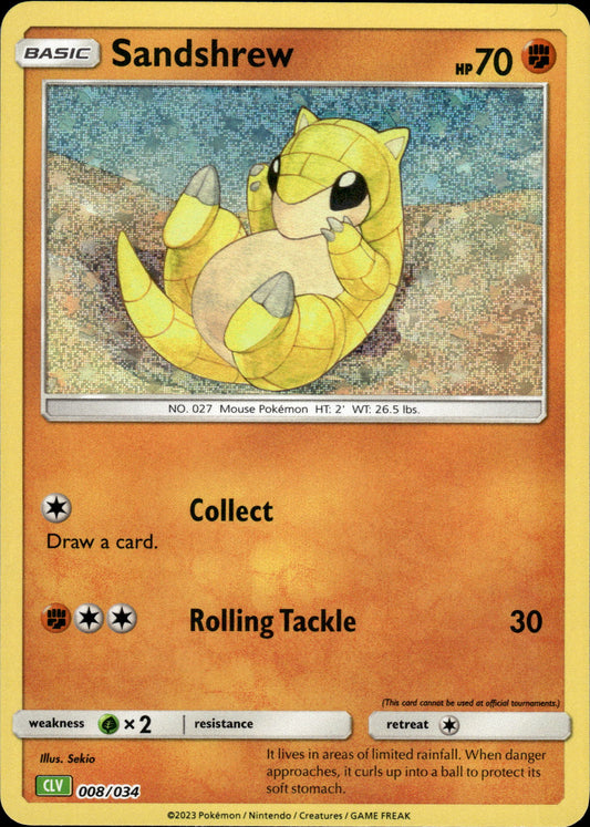 Sandshrew - Classic Collection CLV 008/034 - Pokemon