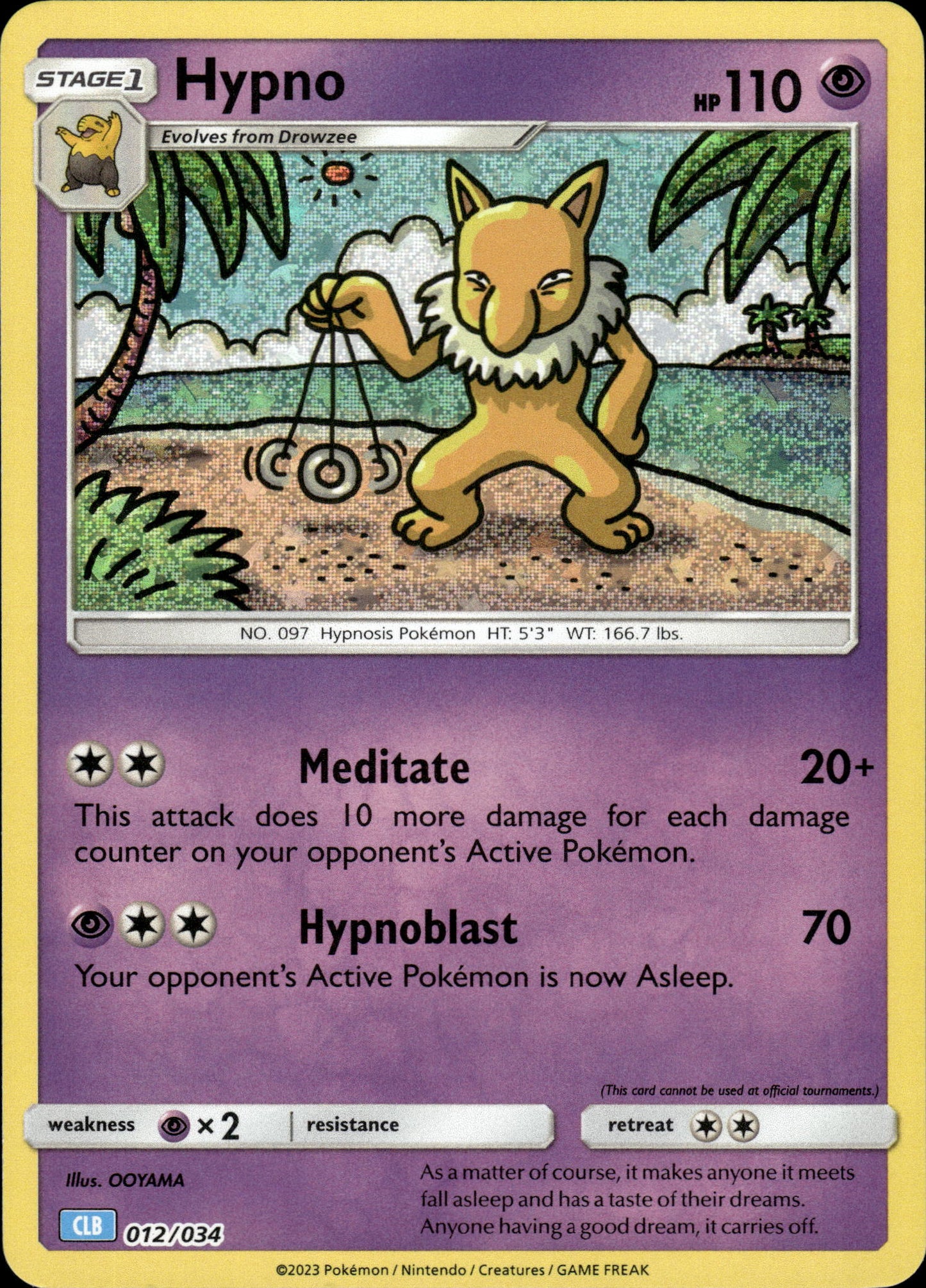 Hypno - Classic Collection CLB 012/034 - Pokemon