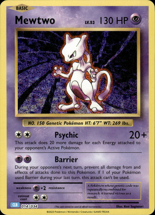Mewtwo - Classic Collection CLB 014/034 - Pokemon