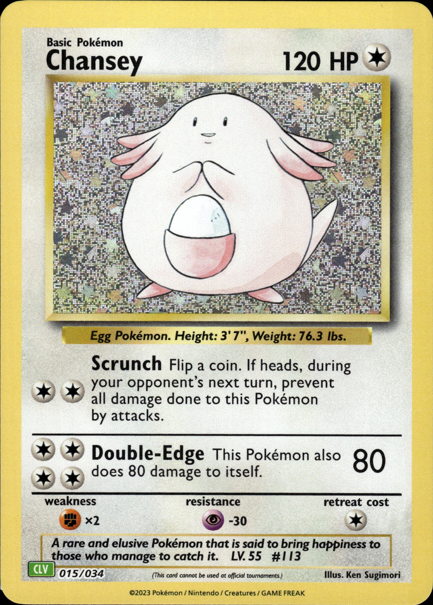 Chansey - Classic Collection CLV 015/034 - Pokemon