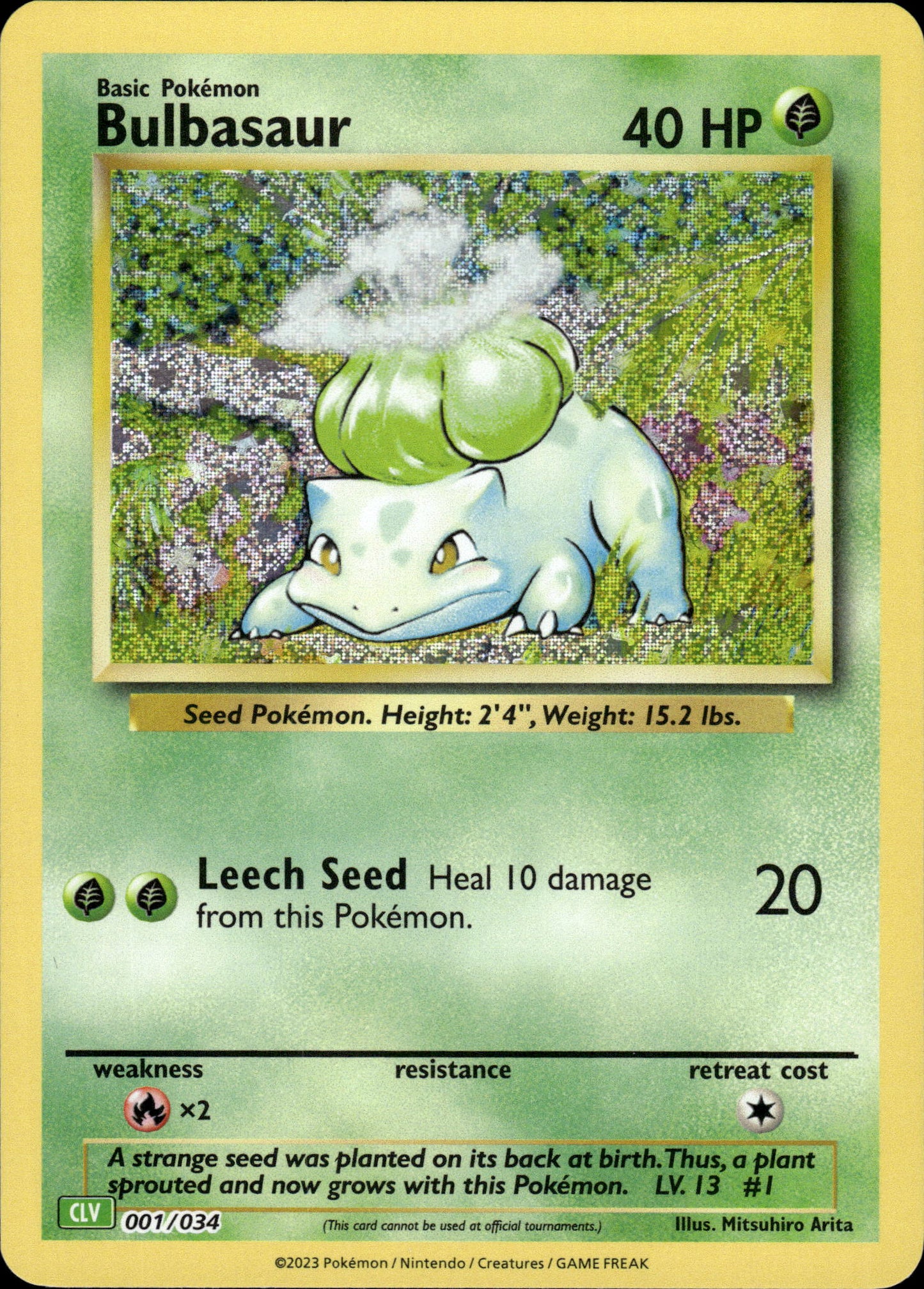 Bulbasaur - Classic Collection CLV 001/034 - Pokemon