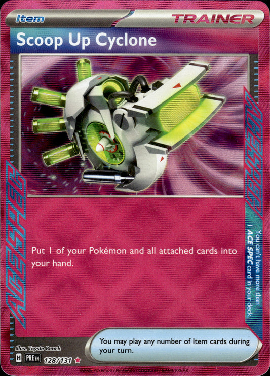 Scoop Up Cyclone - Prismatic Evolutions 128/131 - Pokemon
