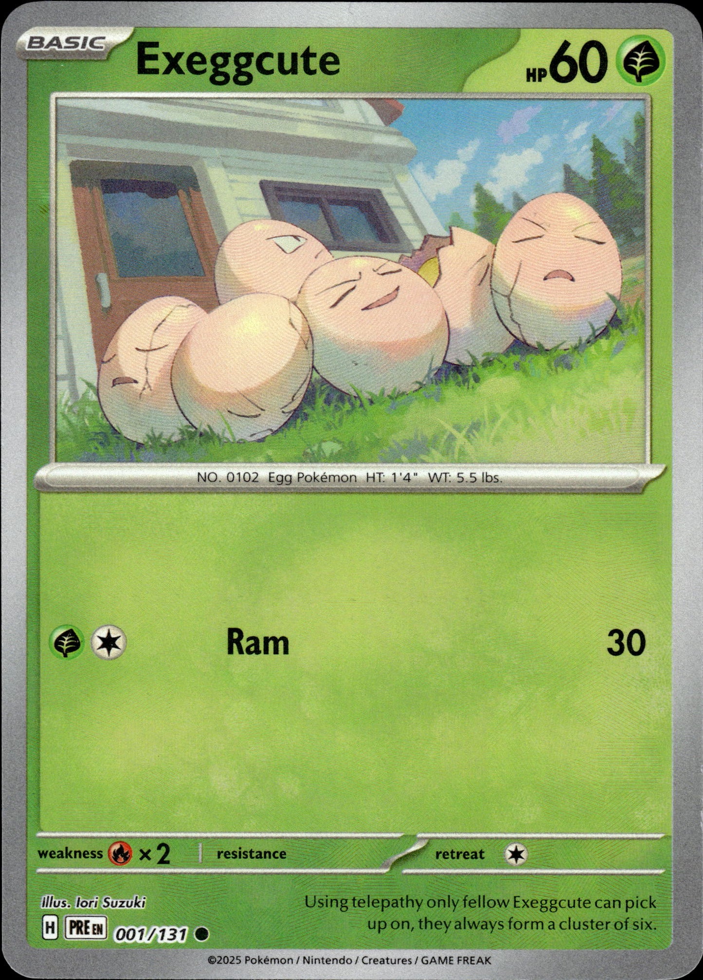 Exeggcute - Pokeball - Prismatic Evolutions 001/131 - Pokemon