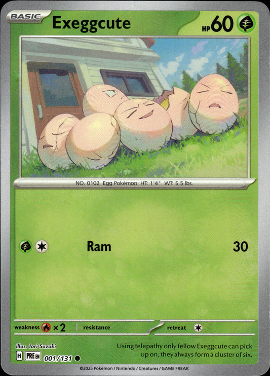Exeggcute - Pokeball - Prismatic Evolutions 001/131 - Pokemon