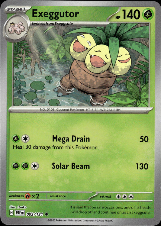 Exeggutor - Pokeball - Prismatic Evolutions 002/131 - Pokemon
