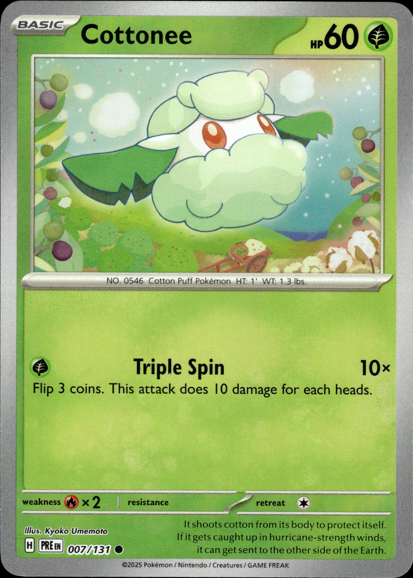 Cottonee - Pokeball - Prismatic Evolutions 007/131 - Pokemon