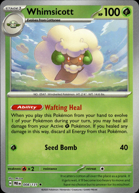 Whimsicott - Pokeball - Prismatic Evolutions 008/131 - Pokemon