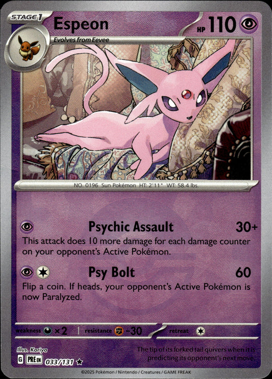 Espeon - Pokeball - Prismatic Evolutions 033/131 - Pokemon