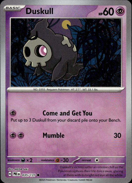 Duskull - Pokeball - Prismatic Evolutions 035/131 - Pokemon