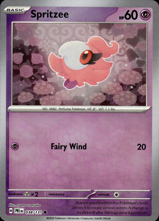 Spritzee - Pokeball - Prismatic Evolutions 038/131 - Pokemon