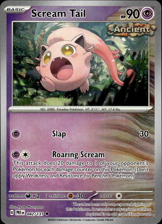 Scream Tail - Pokeball - Prismatic Evolutions 042/131 - Pokemon