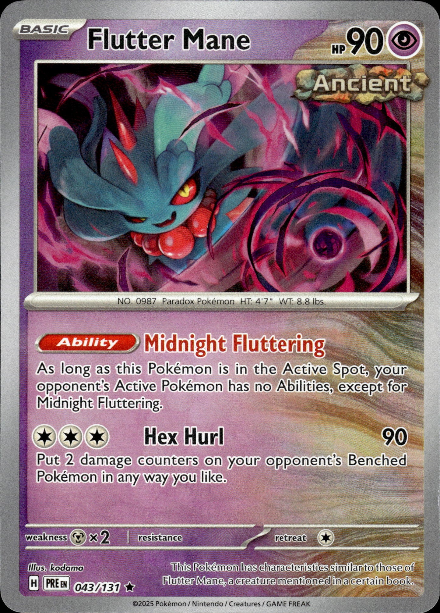 Flutter Mane - Pokeball - Prismatic Evolutions 043/131 - Pokemon