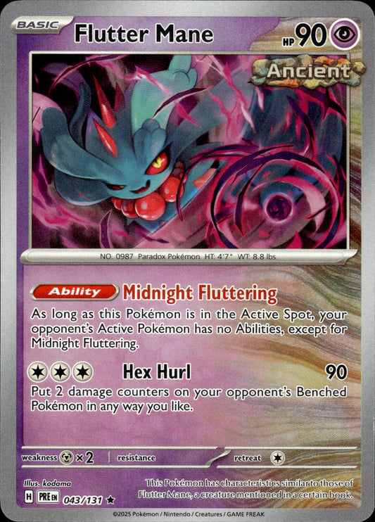 Flutter Mane - Pokeball - Prismatic Evolutions 043/131 - Pokemon