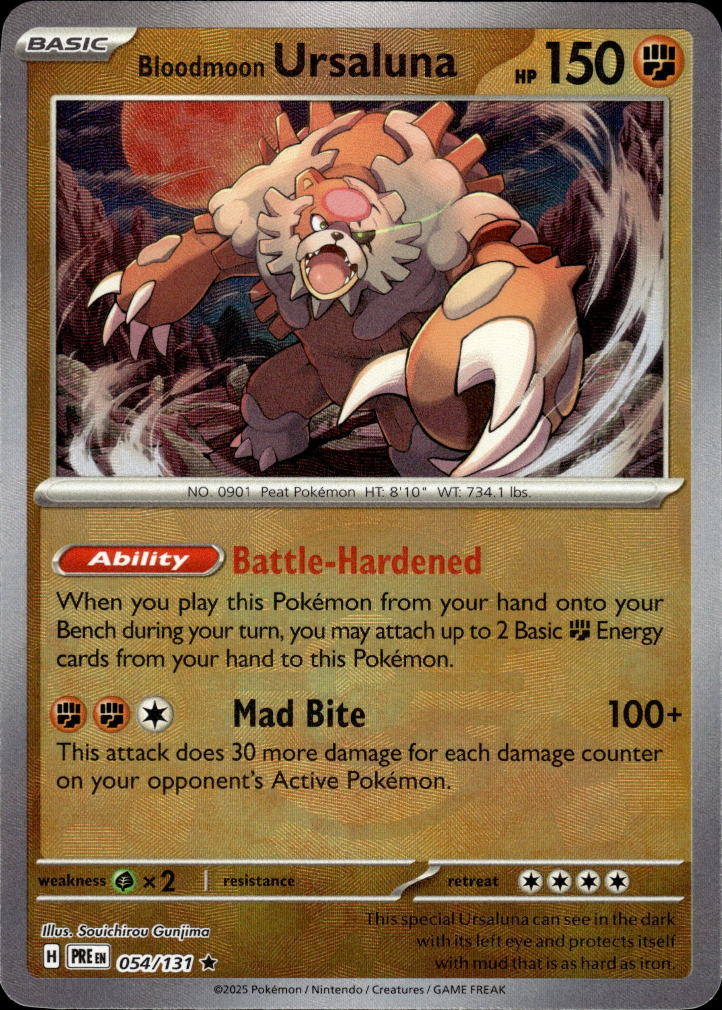 Blood Moon Ursaluna - Pokeball - Prismatic Evolutions 054/131 - Pokemon