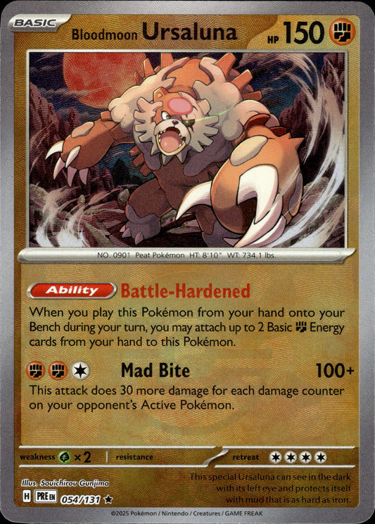 Blood Moon Ursaluna - Pokeball - Prismatic Evolutions 054/131 - Pokemon