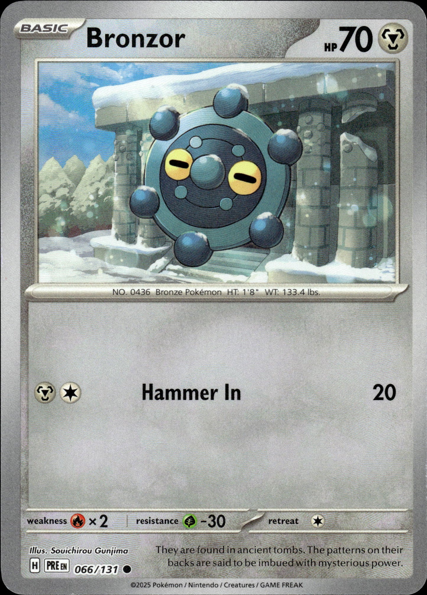 Bronzor - Pokeball - Prismatic Evolutions 066/131 - Pokemon