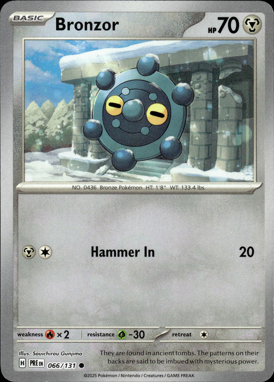 Bronzor - Pokeball - Prismatic Evolutions 066/131 - Pokemon