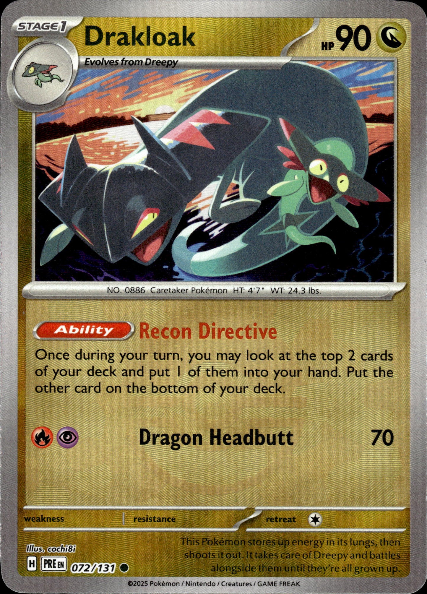Drakloak - Pokeball - Prismatic Evolutions 072/131 - Pokemon