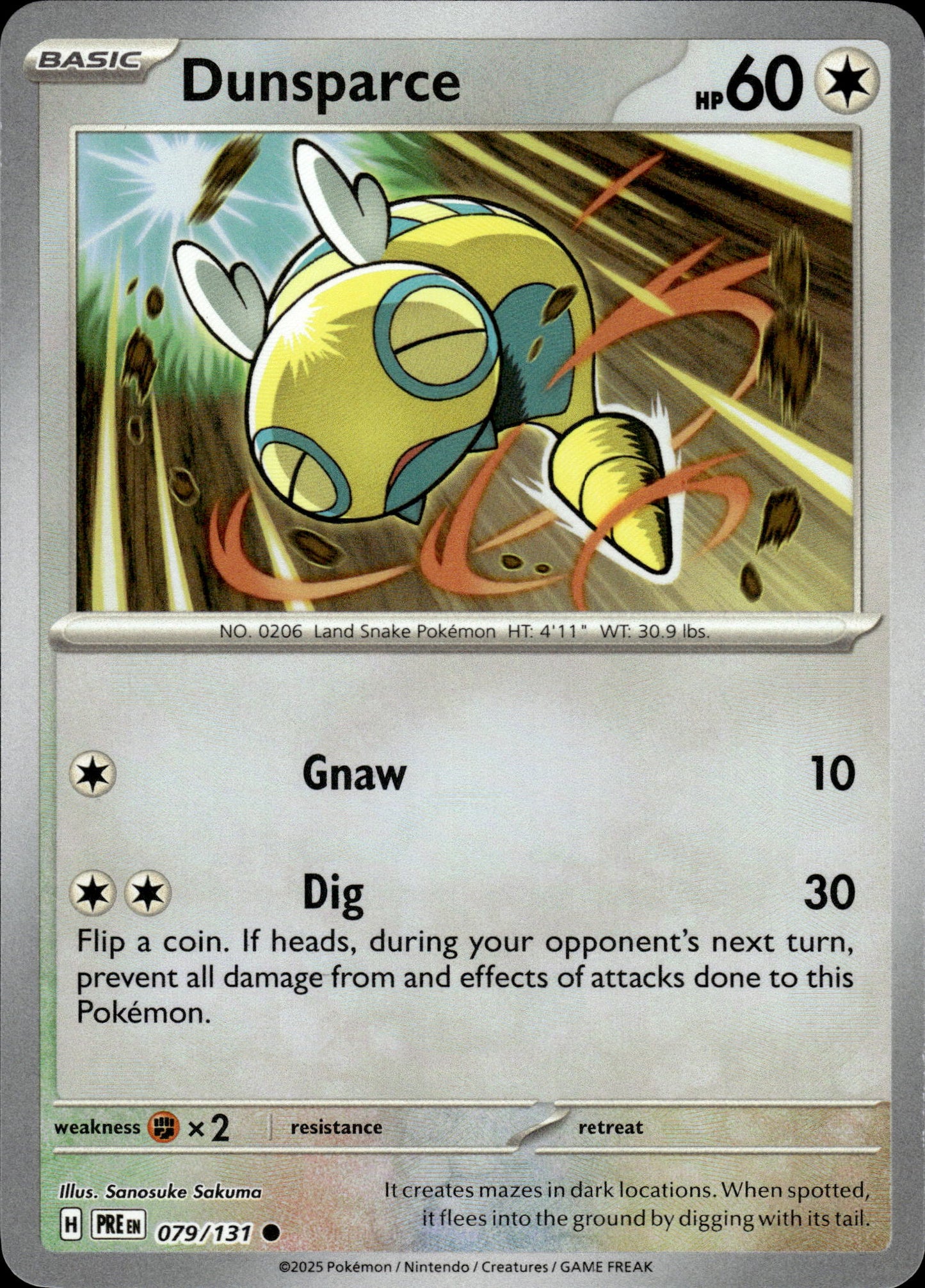 Dunsparce - Pokeball - Prismatic Evolutions 079/131 - Pokemon