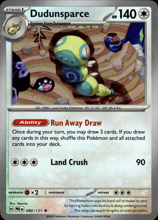 Dudunsparce - Pokeball - Prismatic Evolutions 080/131 - Pokemon
