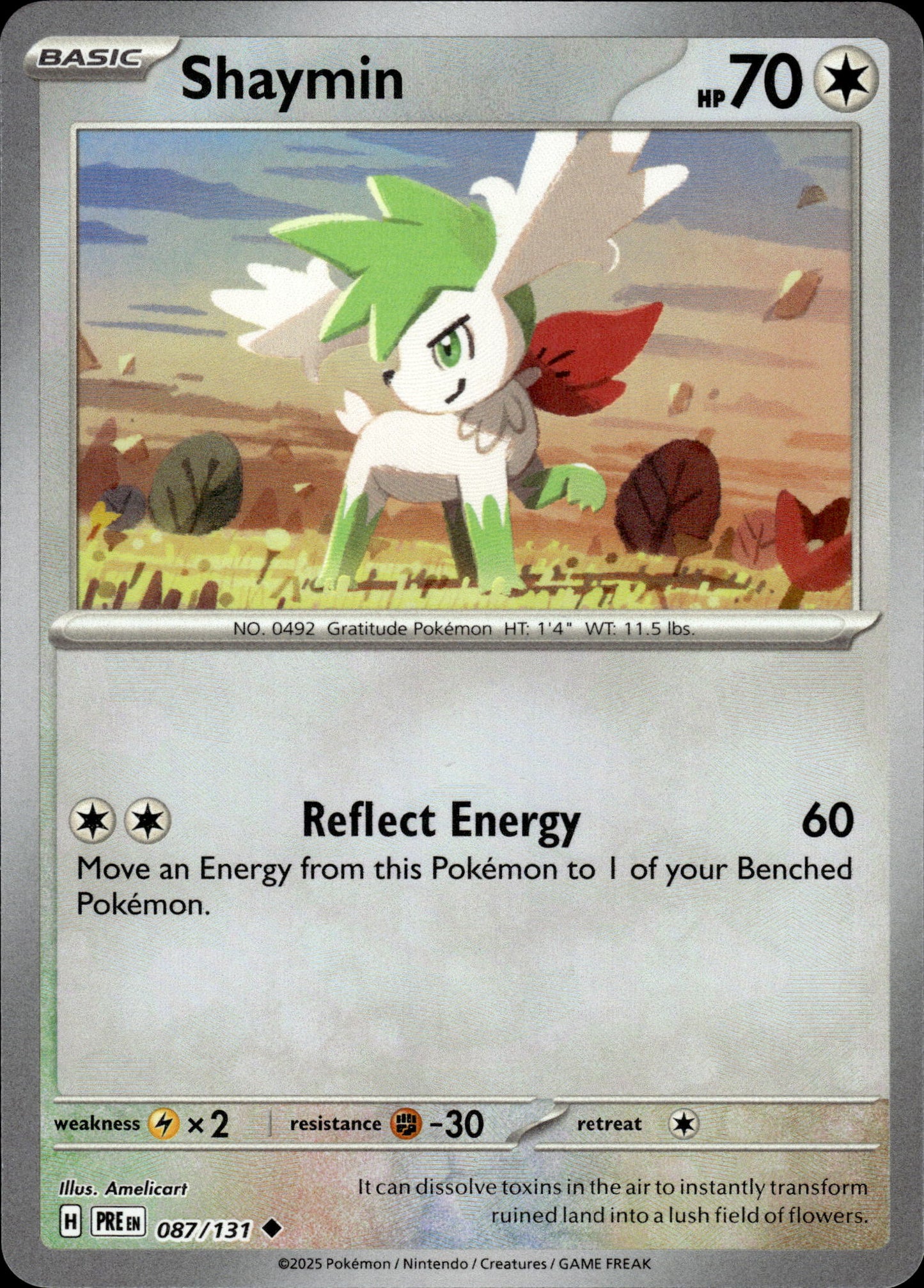 Shaymin - Pokeball - Prismatic Evolutions 087/131 - Pokemon