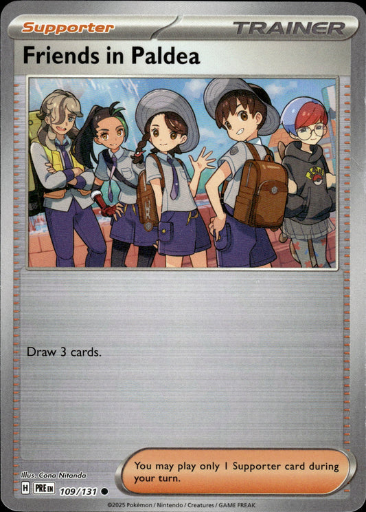 Friends In Paldea - Pokeball - Prismatic Evolutions 109/131 - Pokemon