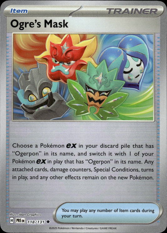 Ogre's Mask - Pokeball - Prismatic Evolutions 118/131 - Pokemon