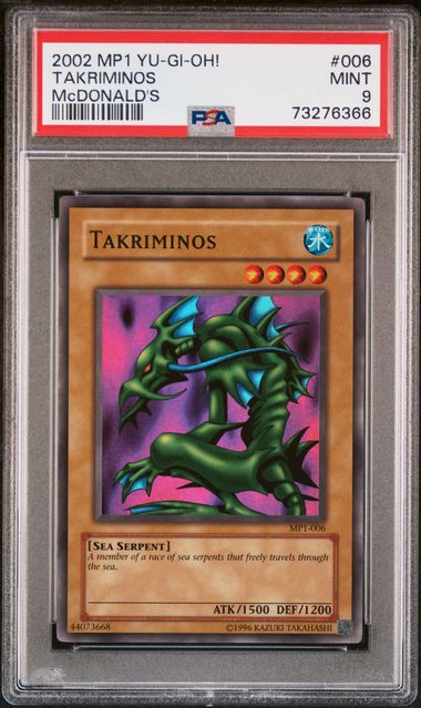 Takriminos - PSA 9 MP1-006 - Super Rare McDonalds Promo 2002 - YuGiOh