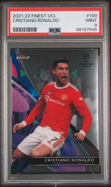 Cristiano Ronaldo - PSA 9 - TOPPS Finest UCL 2021/22