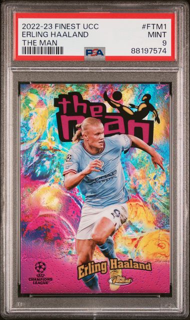 Erling Haaland - The Man - PSA 9 - TOPPS Finest UCC 2022/23