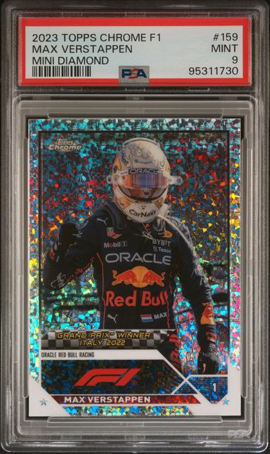 Max Verstappen - Mini Diamond /299 - PSA 9 - TOPPS Chrome F1 2023