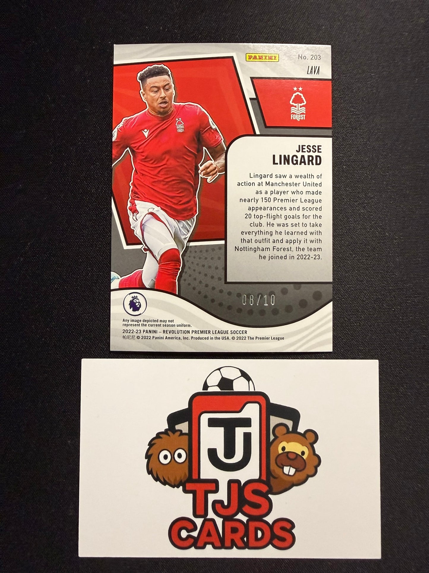 Jesse Lingard - Lava /10 - Panini Revolution Premier League 2022/23