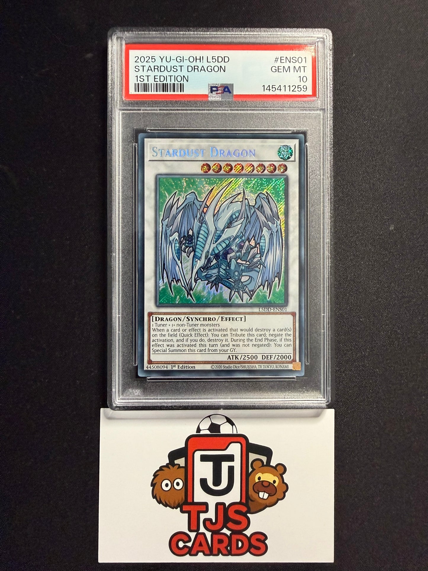 Stardust Dragon - PSA 10 - Secret Rare 1st Edition L5DD-ENS01 - YuGiOh