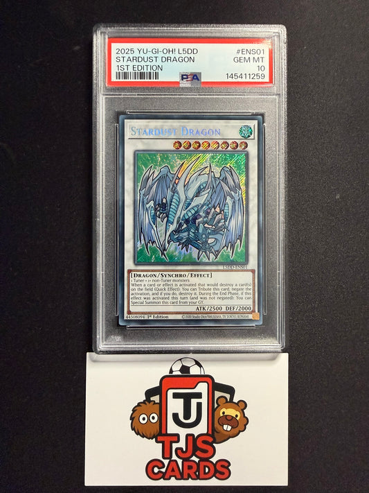 Stardust Dragon - PSA 10 - Secret Rare 1st Edition L5DD-ENS01 - YuGiOh