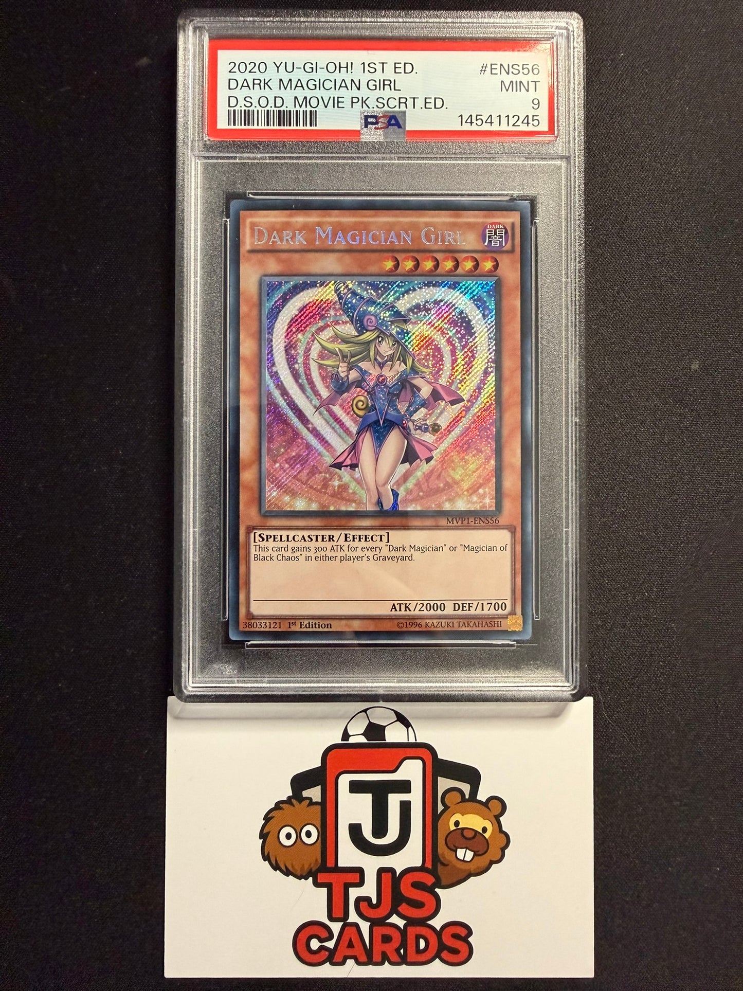 Dark Magician Girl - PSA 9 - Secret Rare 1st Edition MVP1-ENS56 - YuGiOh