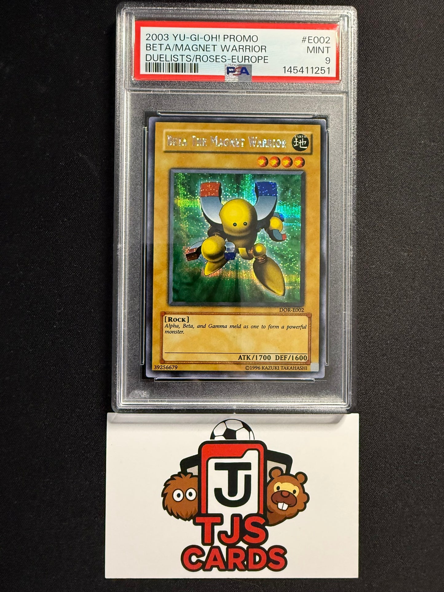 Beta The Magnet Warrior - PSA 9 - Prismatic Secret Rare DOR-E002 - YuGiOh