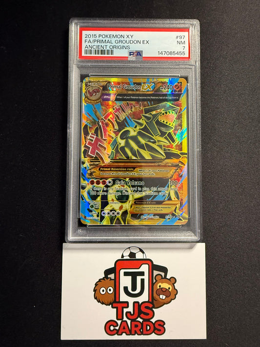 Primal Groudon EX - PSA 7 - Ancient Origins 97/98 - Pokemon