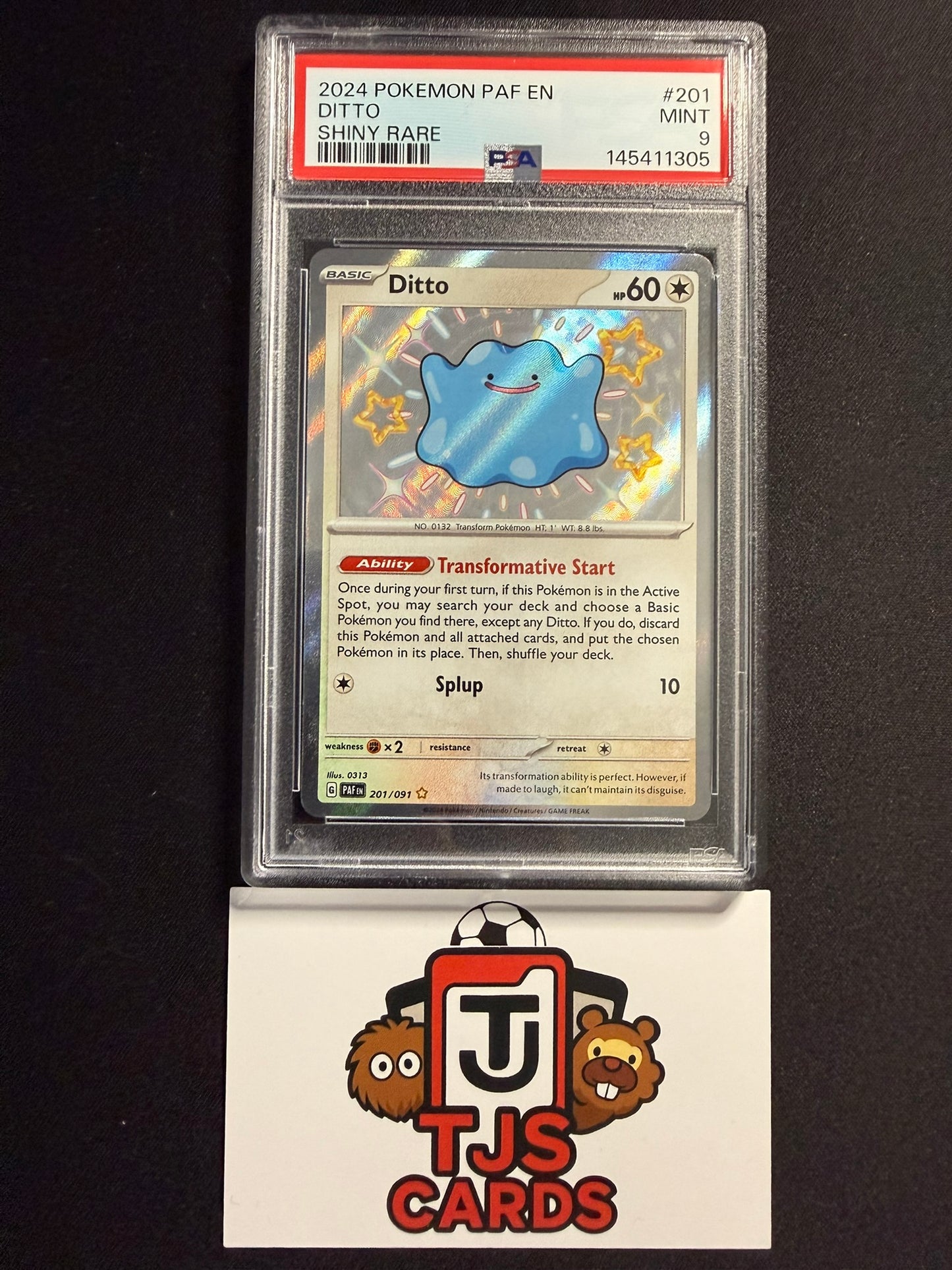 Ditto - PSA 9 - Paldean Fates 201/091 - Pokemon