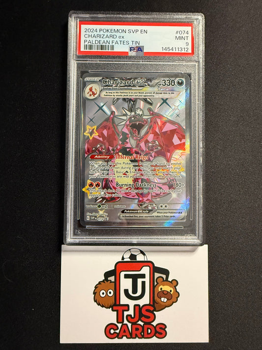 Charizard ex - PSA 9 - Paldean Fates Black Star Promo SVP 074 - Pokemon