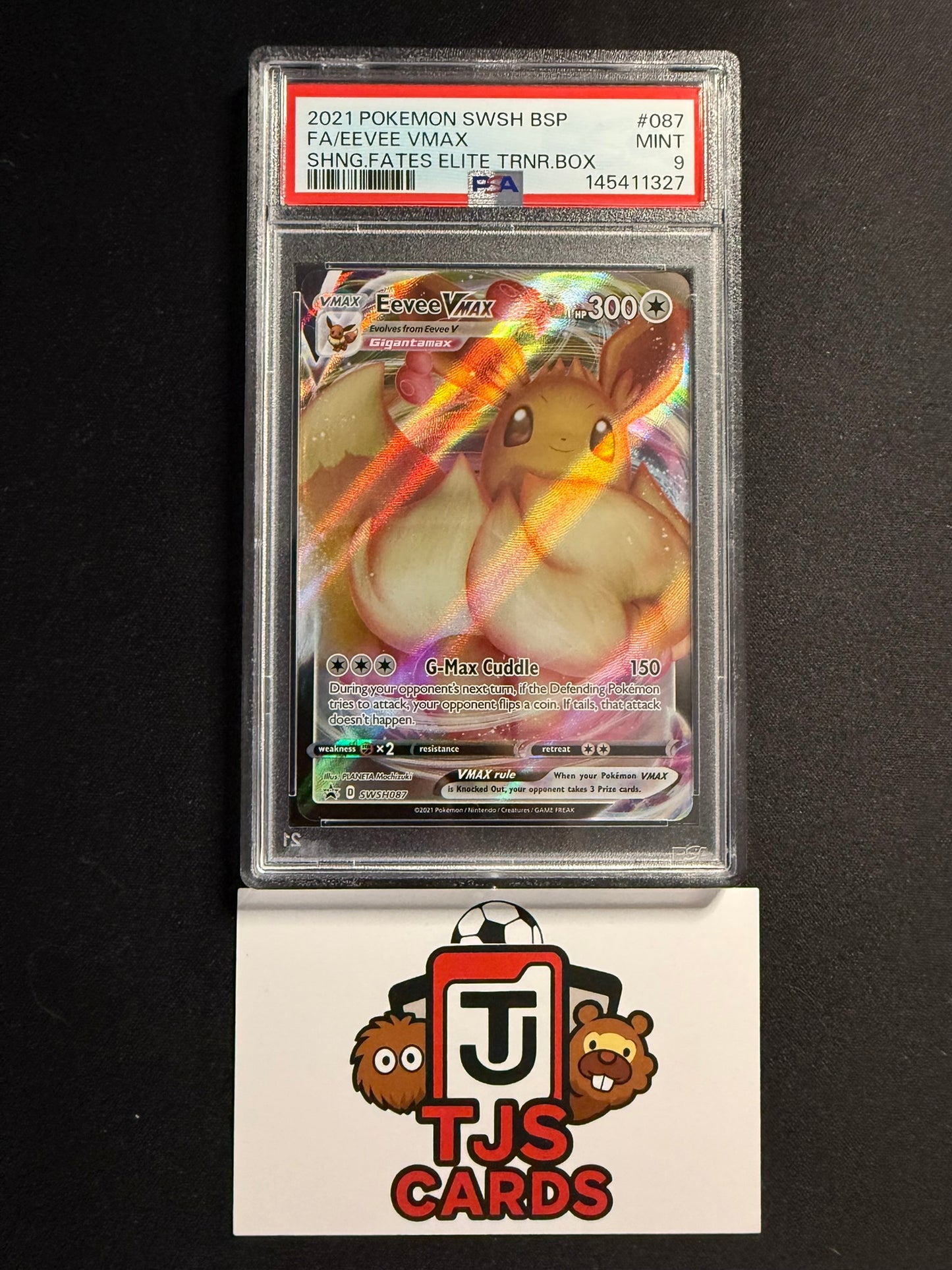 Eevee VMAX - PSA 9 - Shining Fates Black Star Promo SWSH087 - Pokemon