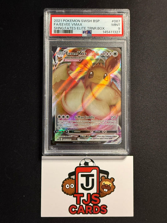 Eevee VMAX - PSA 9 - Shining Fates Black Star Promo SWSH087 - Pokemon