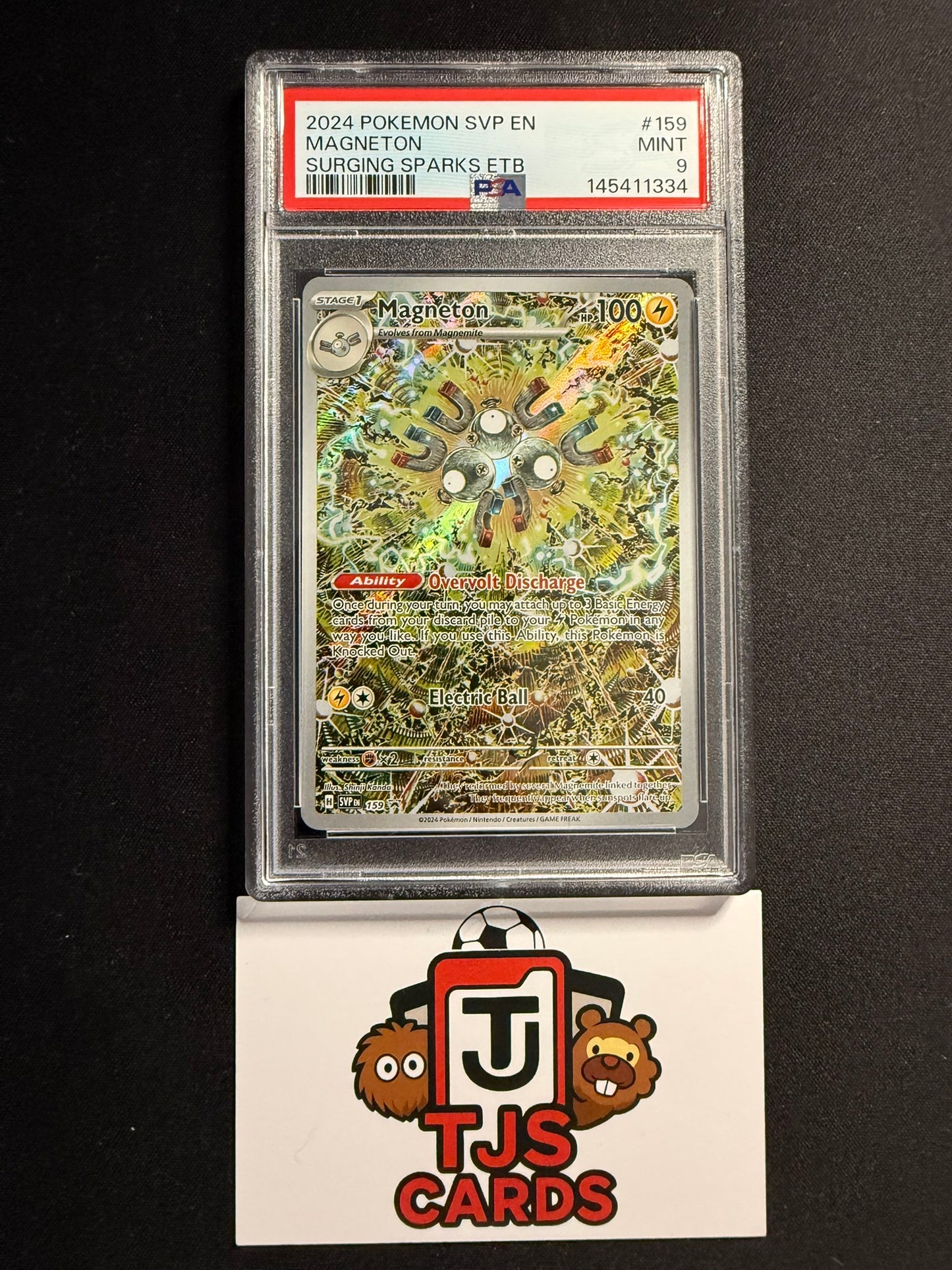 Magneton - PSA 9 - Surging Sparks Black Star Promo SVP 159 - Pokemon