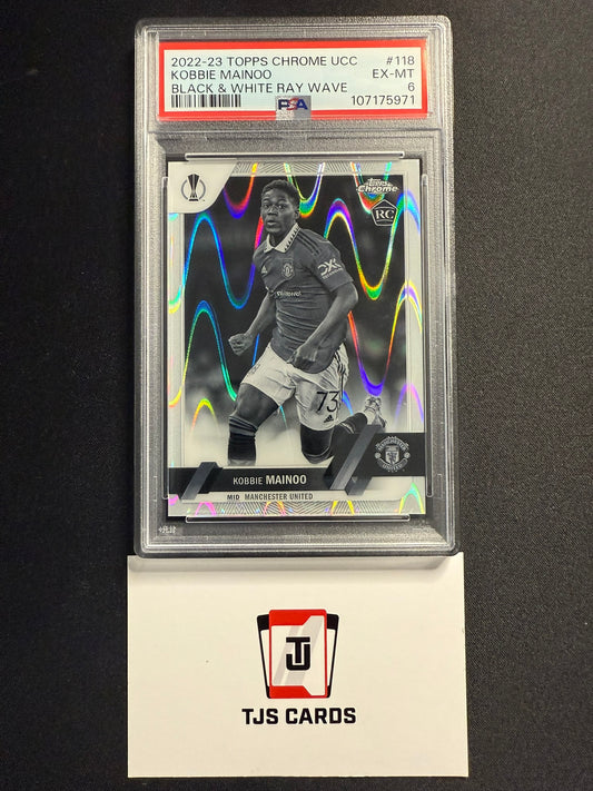 Kobbie Mainoo - PSA 6 - Rookie Raywave - TOPPS Chrome UCC 2022/23