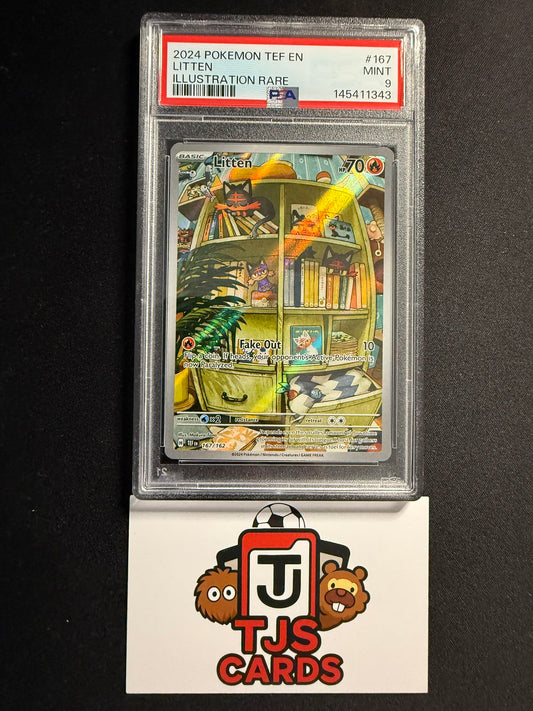 Litten - PSA 9 - Temporal Forces 167/162 - Pokemon