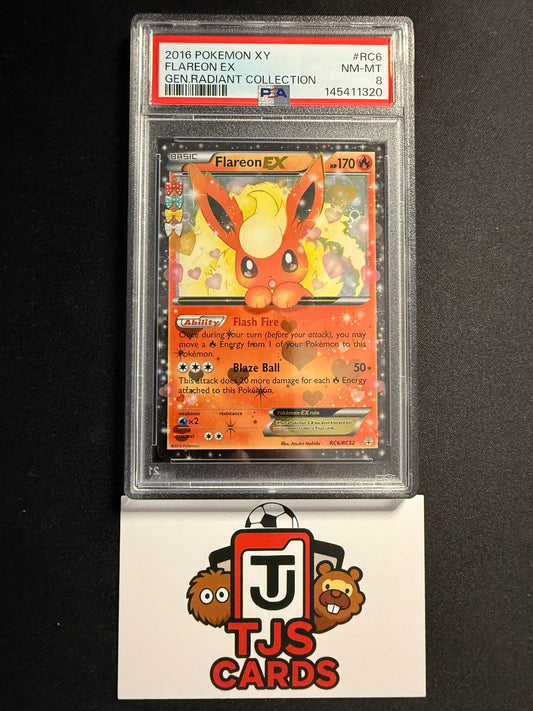 Flareon EX - PSA 8 - Generations RC6/RC25 - Pokemon