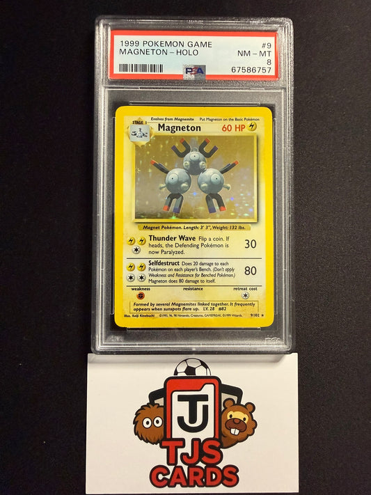 Magneton - PSA 8 - Holo Base Set 9/102 - Pokemon